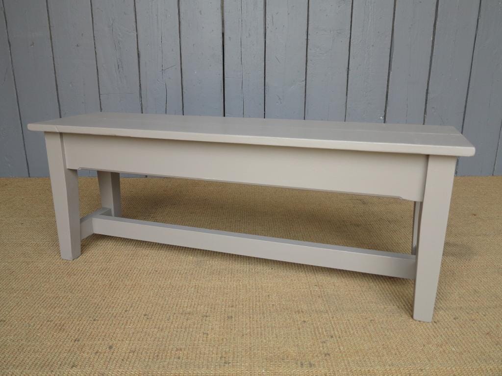 Antique Pine Kitchen Painted Benches - D1163