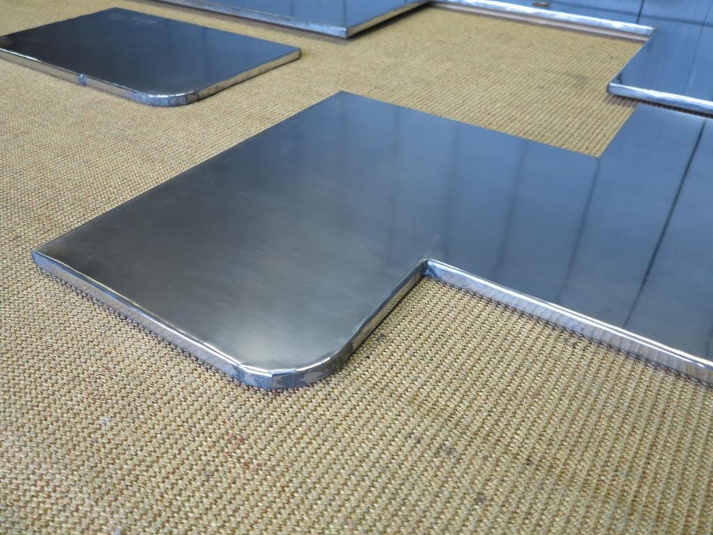 Natural Finish Zinc Kitchen Worktops - D1175