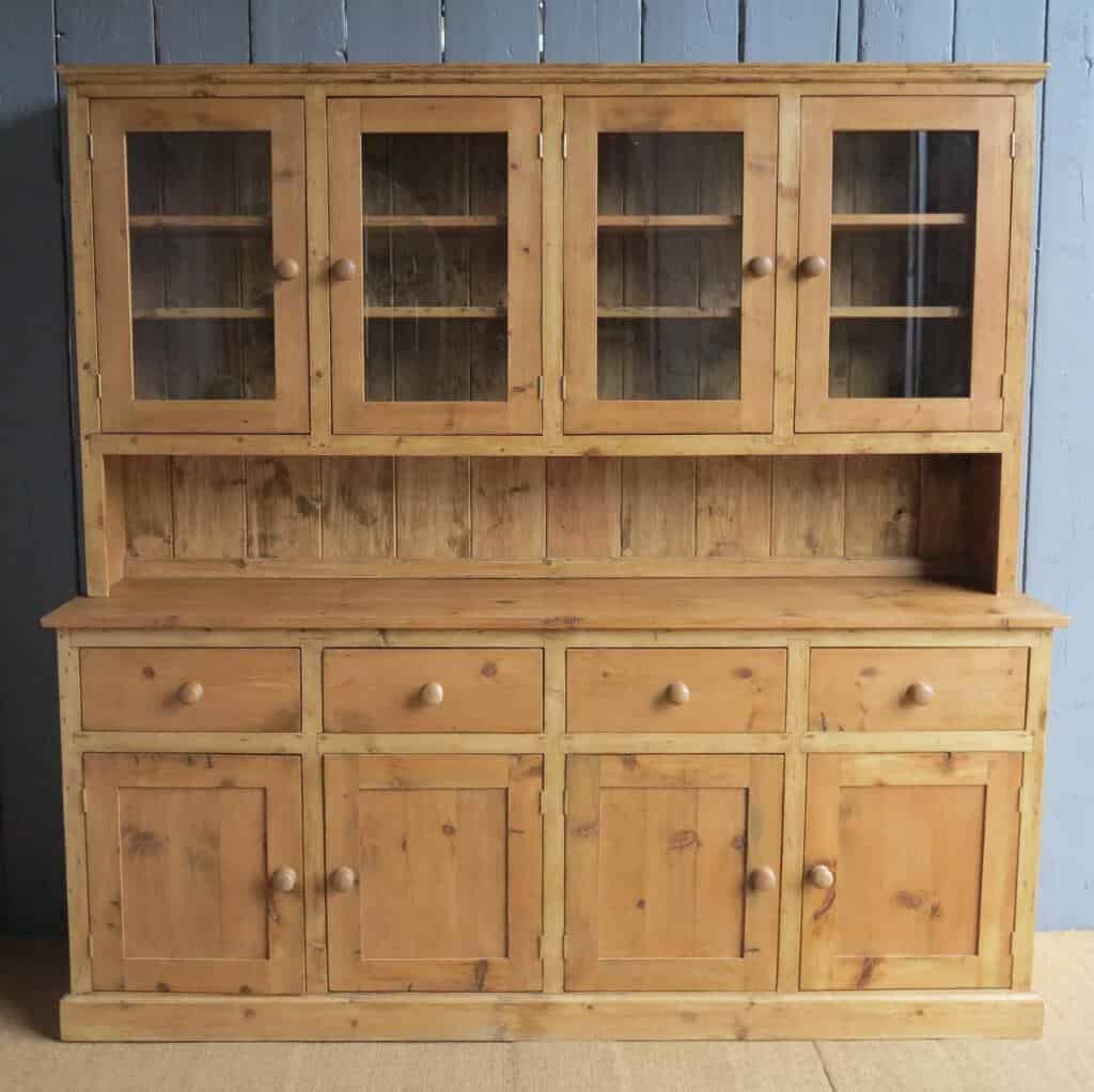 Made to order old reclaimed pine waxed kitchen dressers
