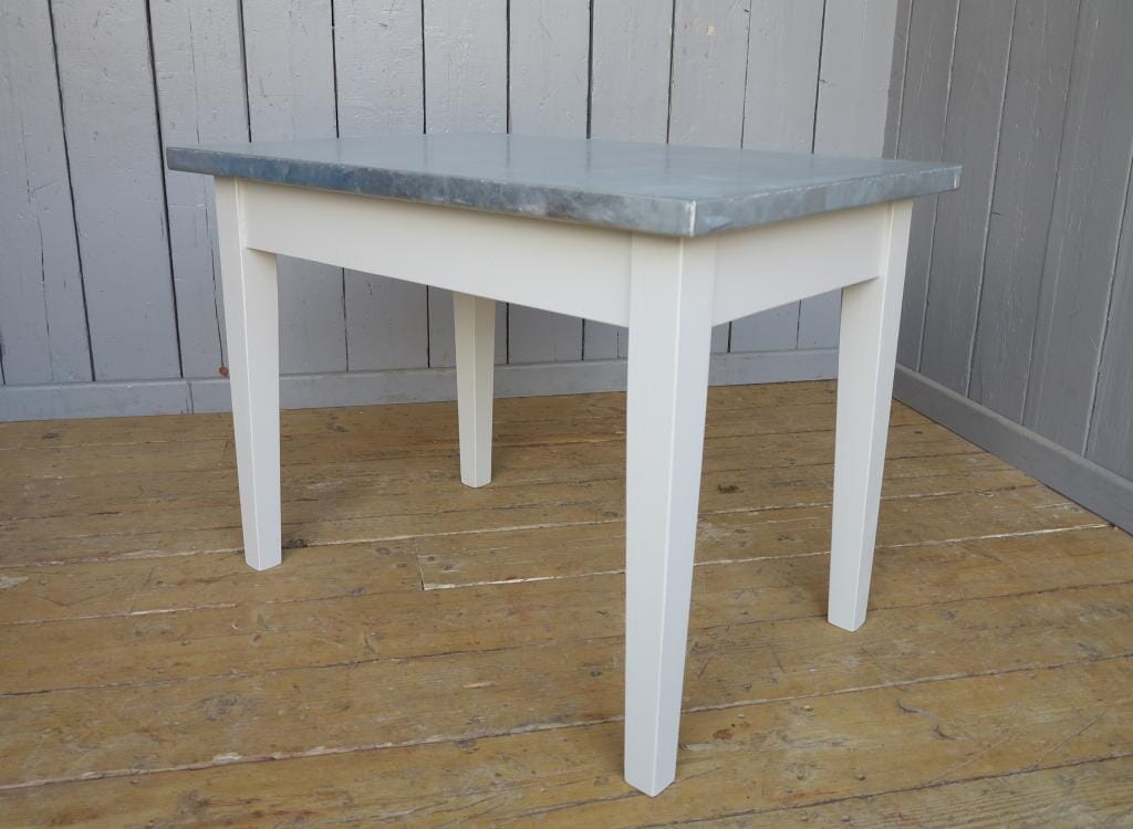Made To Measure Matt Zinc Table with Painted Base - D1036