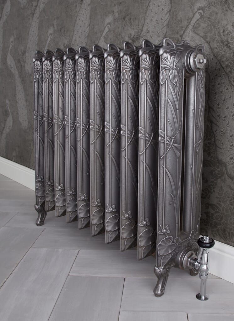 Dragonfly 790mm Tall Cast Iron Radiator 10 Sections Long By Carron - Drag790/10sp