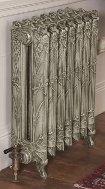 New Dragonfly 790mm Tall Cast Iron Radiator 7 Sections Long By Carron - Drag790/7af