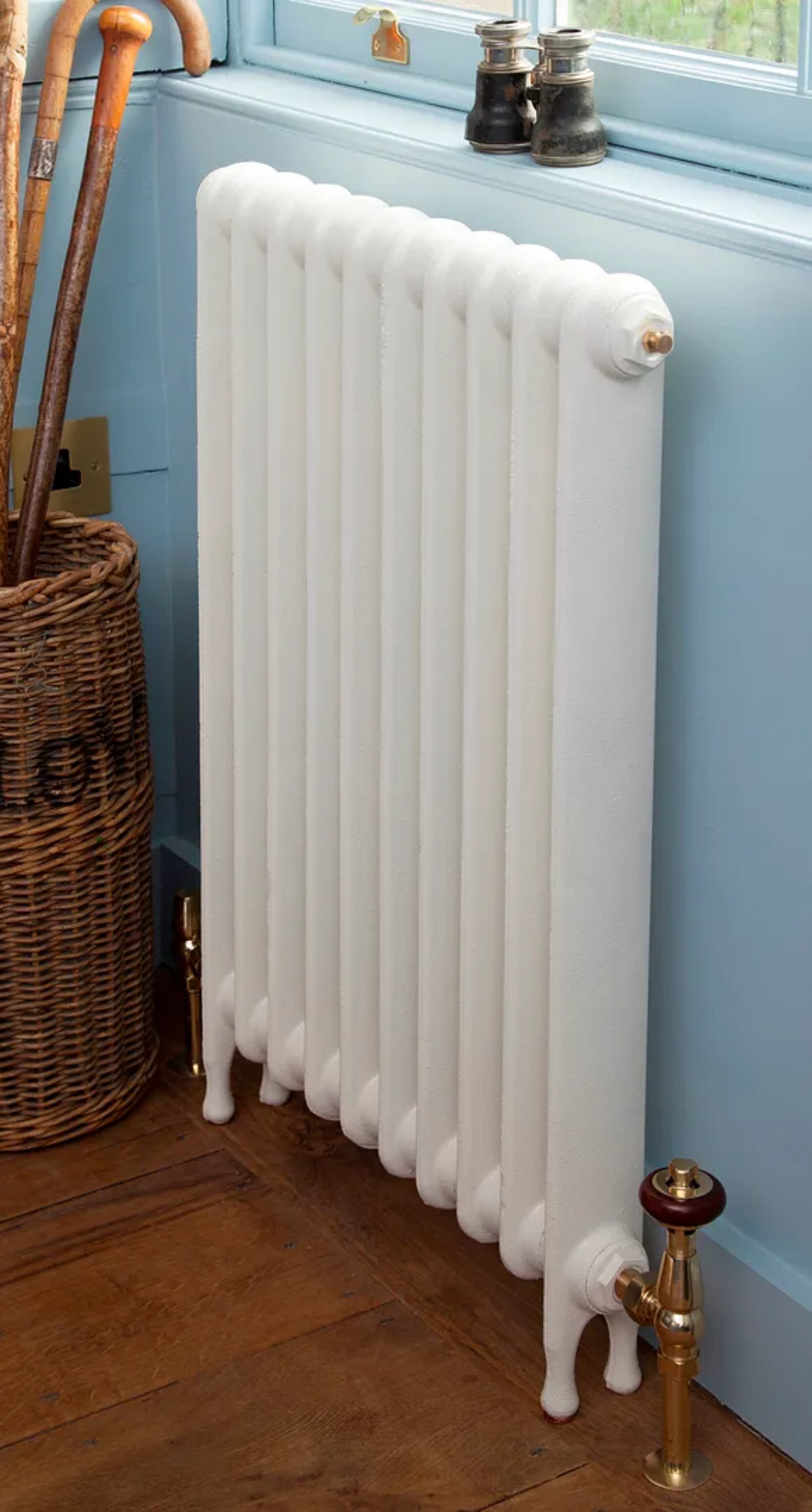Narrow Eton 765mm Tall Cast Iron Radiator 10 Sections Long