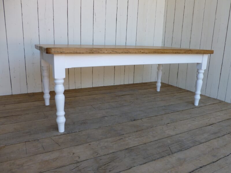 Farmhouse Kitchen Table Made From Reclaimed Pine - 5942