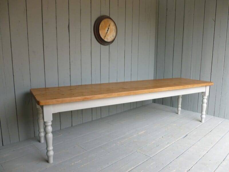 Farmhouse Table Made From Reclaimed Pine - 6042