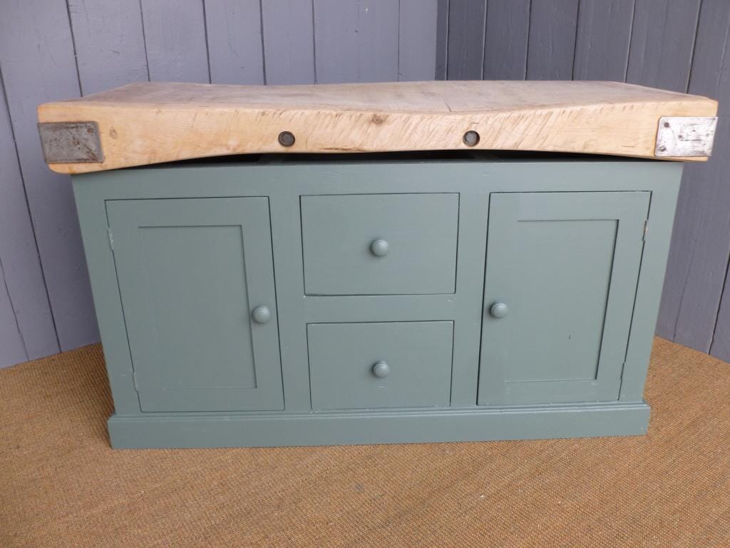 Antique Butchers Chopping Block 5ft x 2ft - 6731