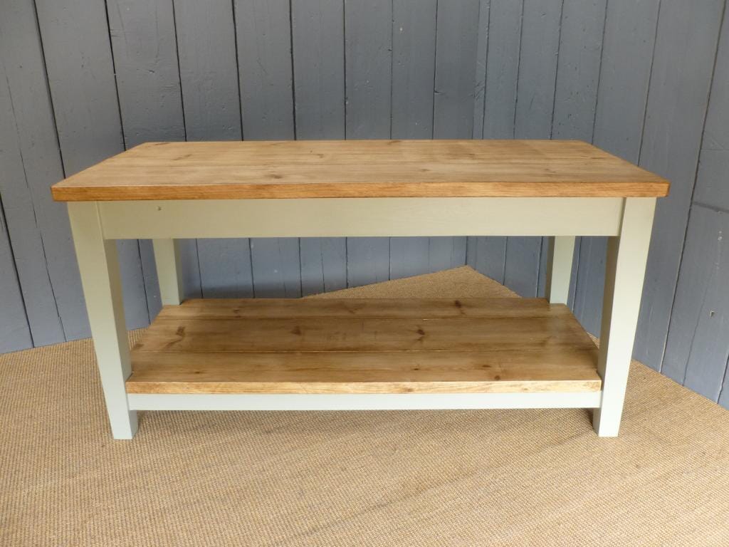 Antique Reclaimed Pine Console Table - D1093