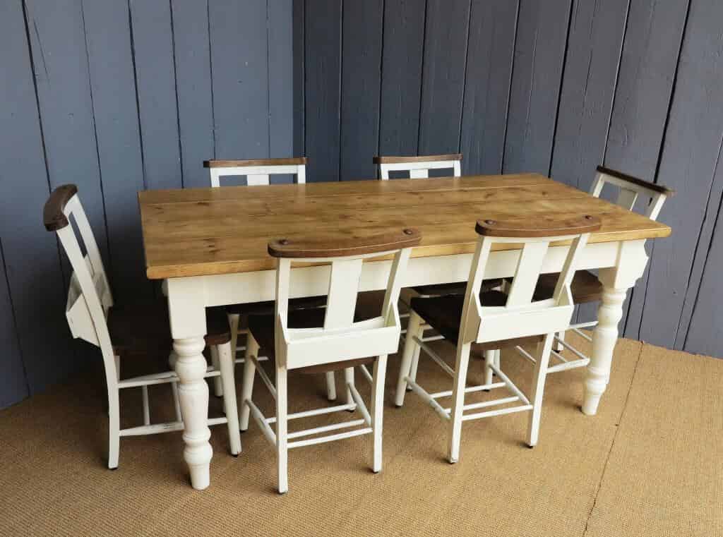 Farmhouse Table and 6 Chairs