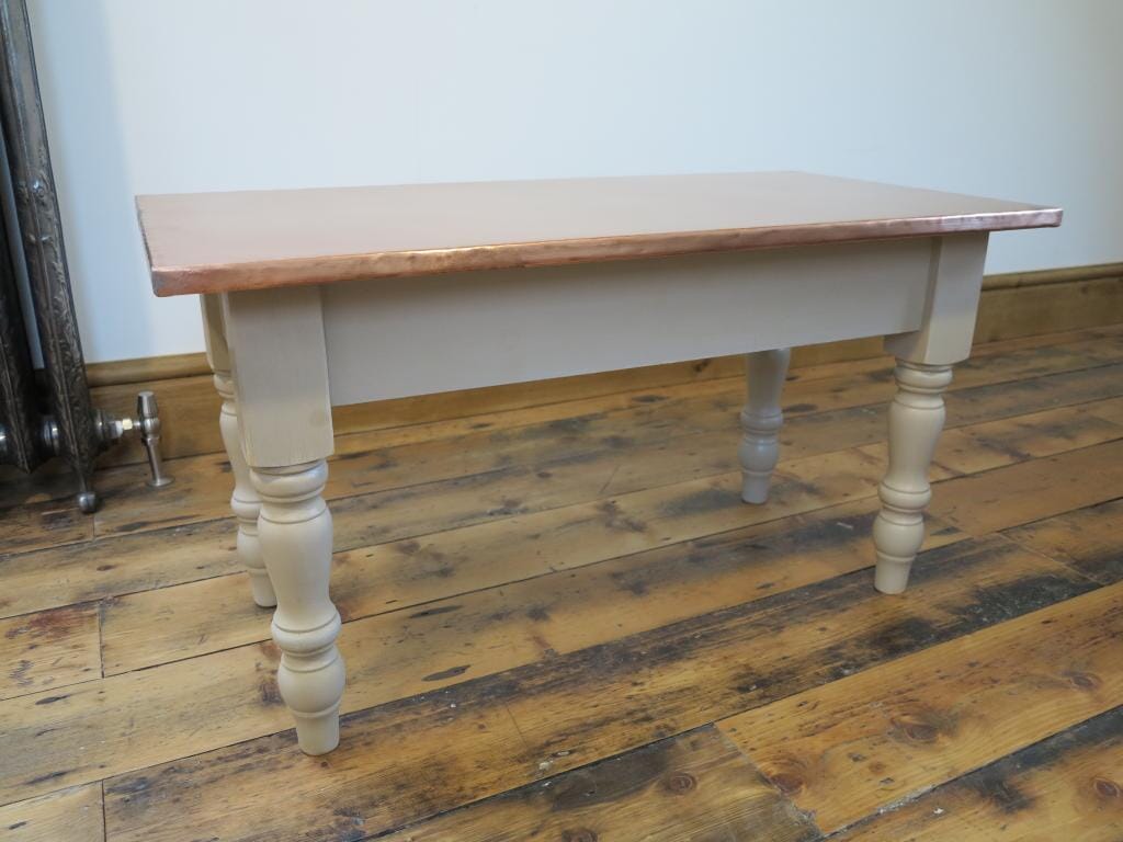 Natural Copper Top Coffee Table - 6982