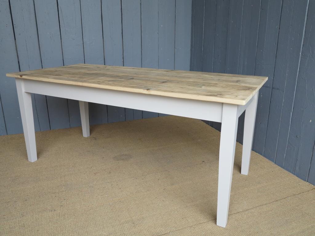 Reclaimed Pine Farmhouse Kitchen Scrub Top Table - D1075