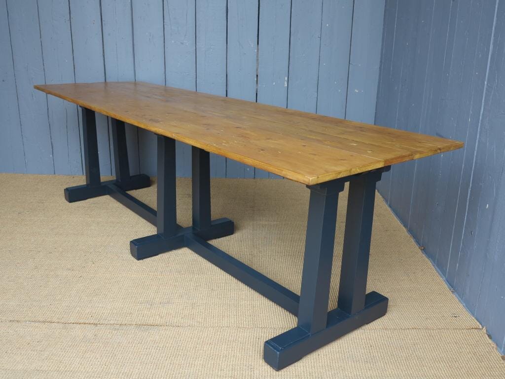 Reclaimed Pine Refectory Style Table  - D1069