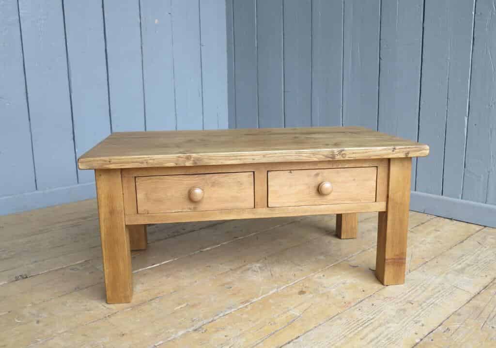 Primary Image - Reclaimed Pine Coffee Table With Drawers