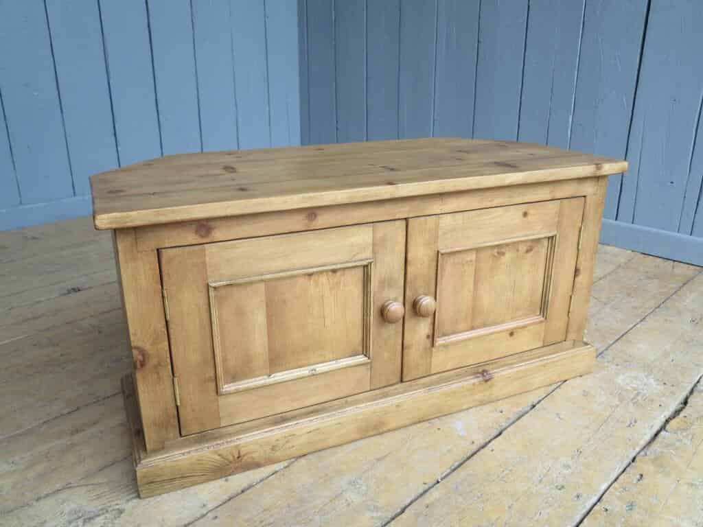 Corner Tv Units Made From Reclaimed Pine