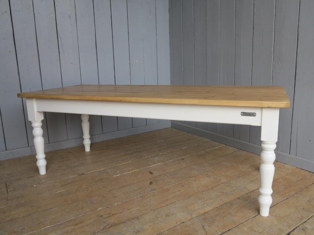 Pine Plank Top Kitchen Farmhouse Table - D1032