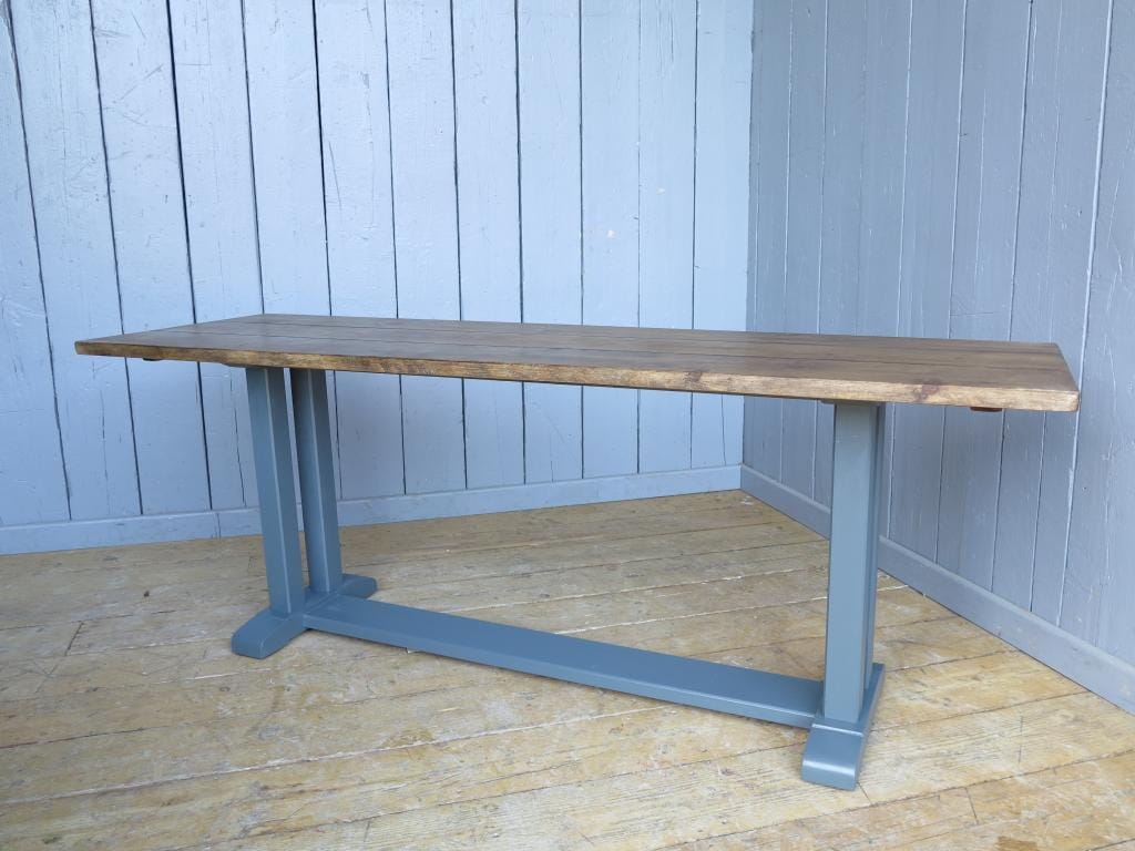 Refectory Style Plank Top Dining Farmhouse Table - D1026