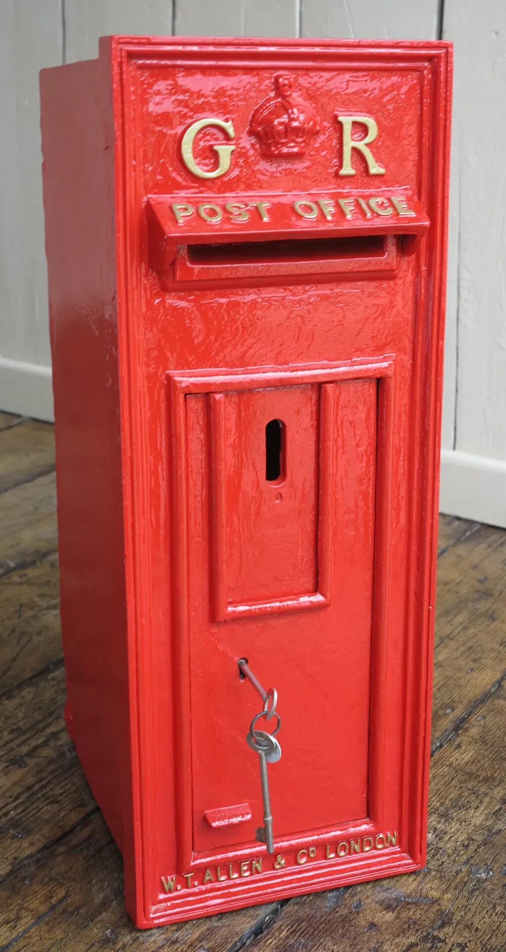 Cast Iron George 5th Wall Mounted Royal Mail Post Box - 8131