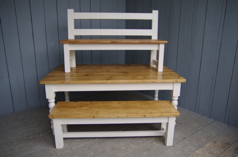 Farmhouse Table and Benches - 6461/6463/6462