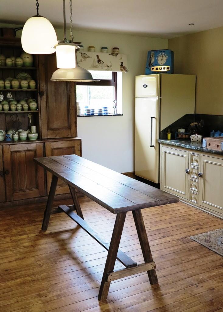 Plank Top Trestle or A Frame Table - D1089
