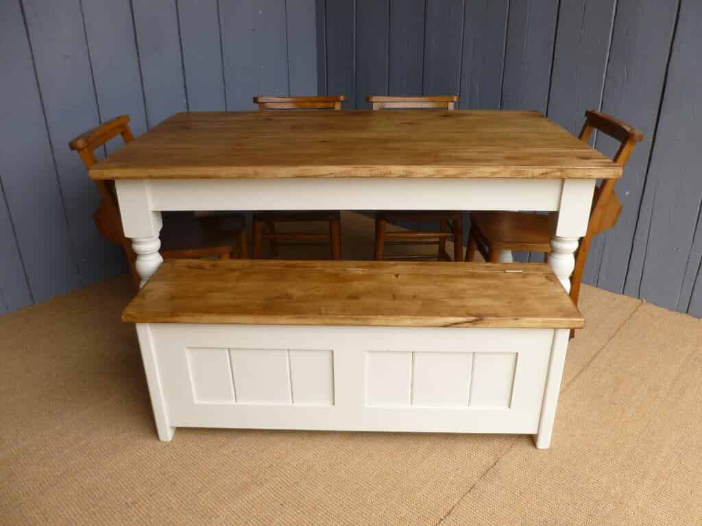 Farmhouse Table, Bench and 6 Chairs