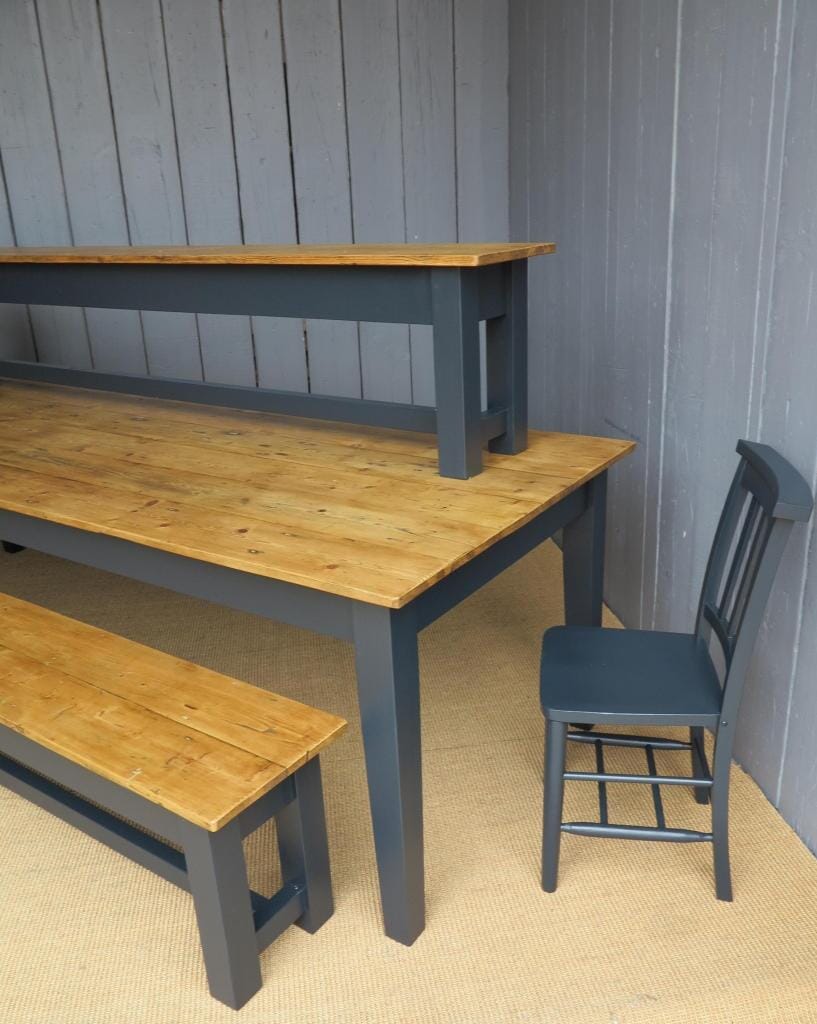 Farmhouse Kitchen Table and Benches - D1083