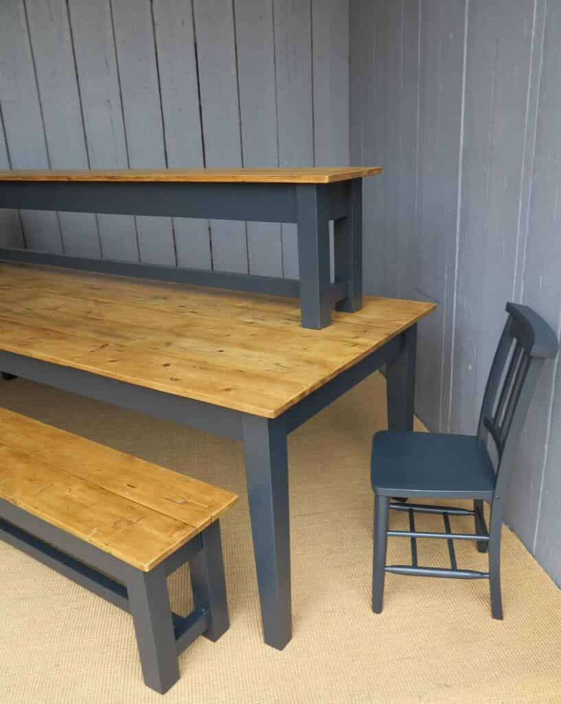 Farmhouse Kitchen Table, Benches and Chair's