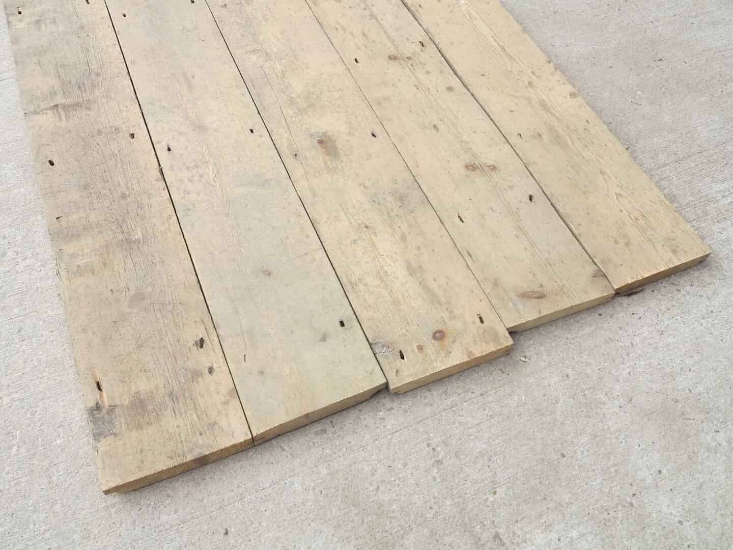Antique Reclaimed Pitch Pine Floorboards