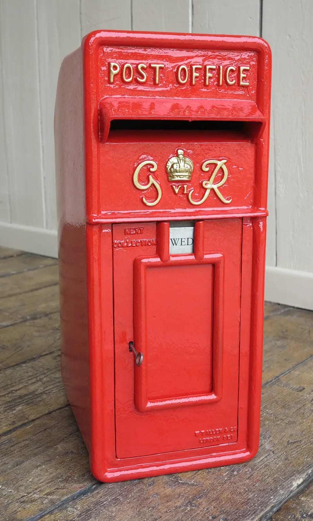 Original George VI Cast Iron Pole Mounted Post Box - 8195
