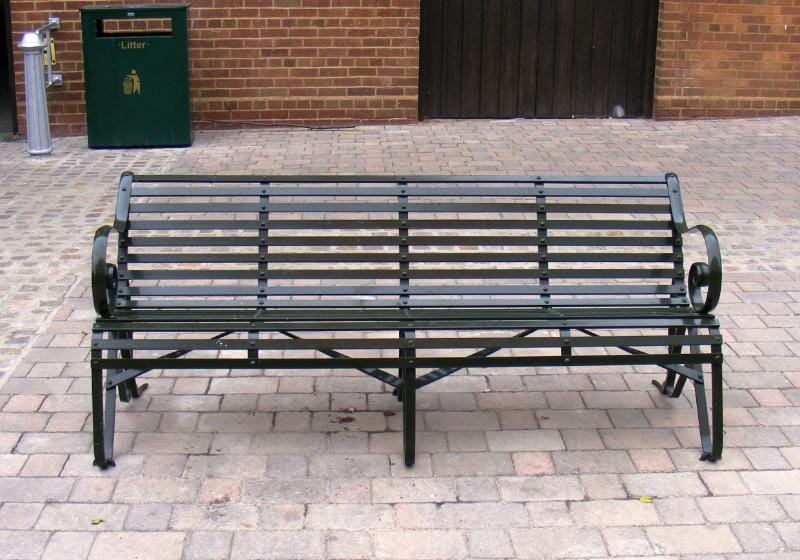 Traditional Riveted Strapwork Garden Bench - WWB