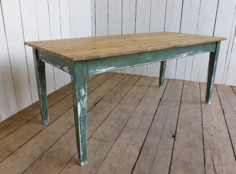 Bespoke Made Retro Style Kitchen Pine Table - 5988