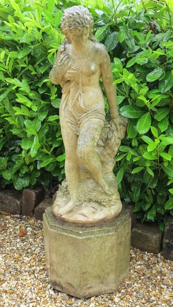 Garden Statue of Andromeda Made From Cast Bath Stone - 8686