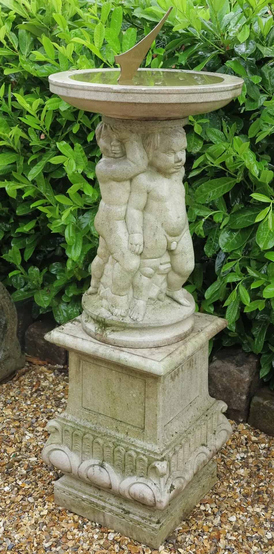Portland Stone Free Standing Garden Jacobean Sundial