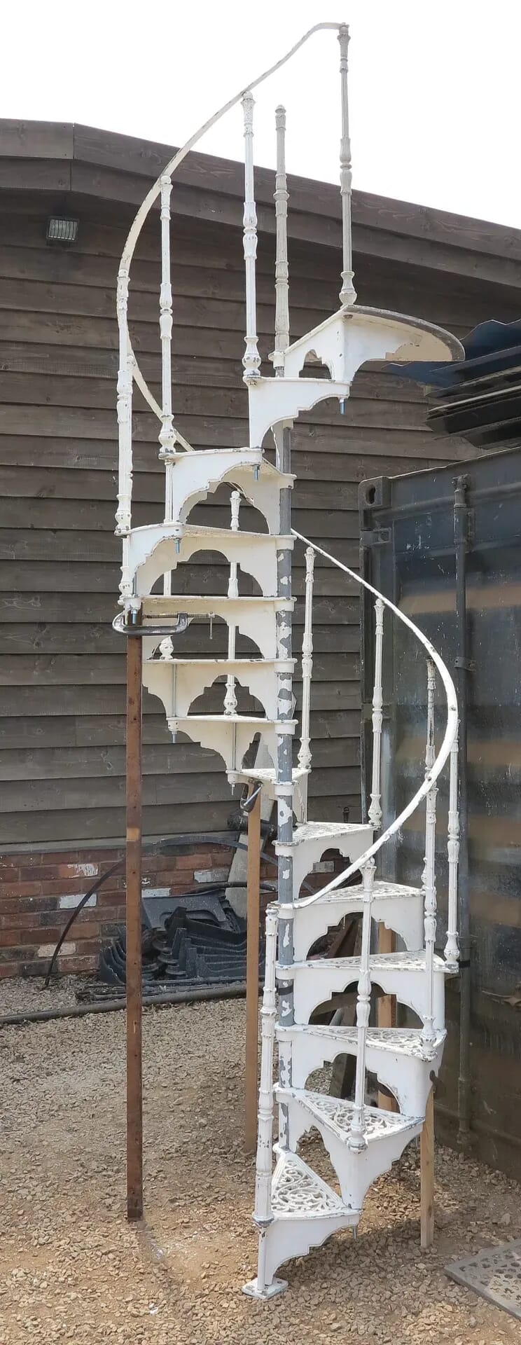 Reclaimed Hayward Brothers Cast Iron Spiral Staircase - 8261