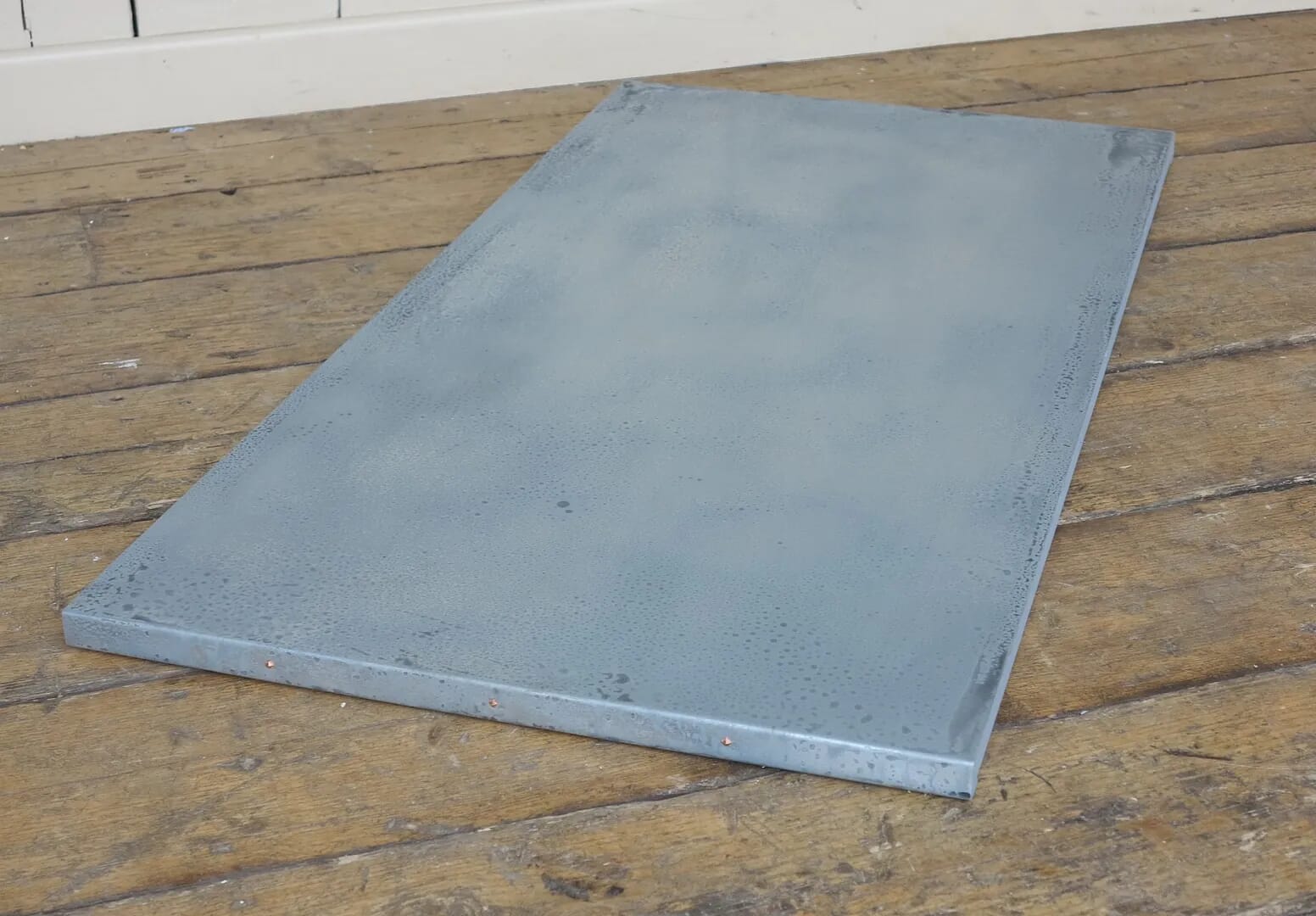 Antiqued Distressed Natural Zinc Kitchen Worktop Unit - D1223