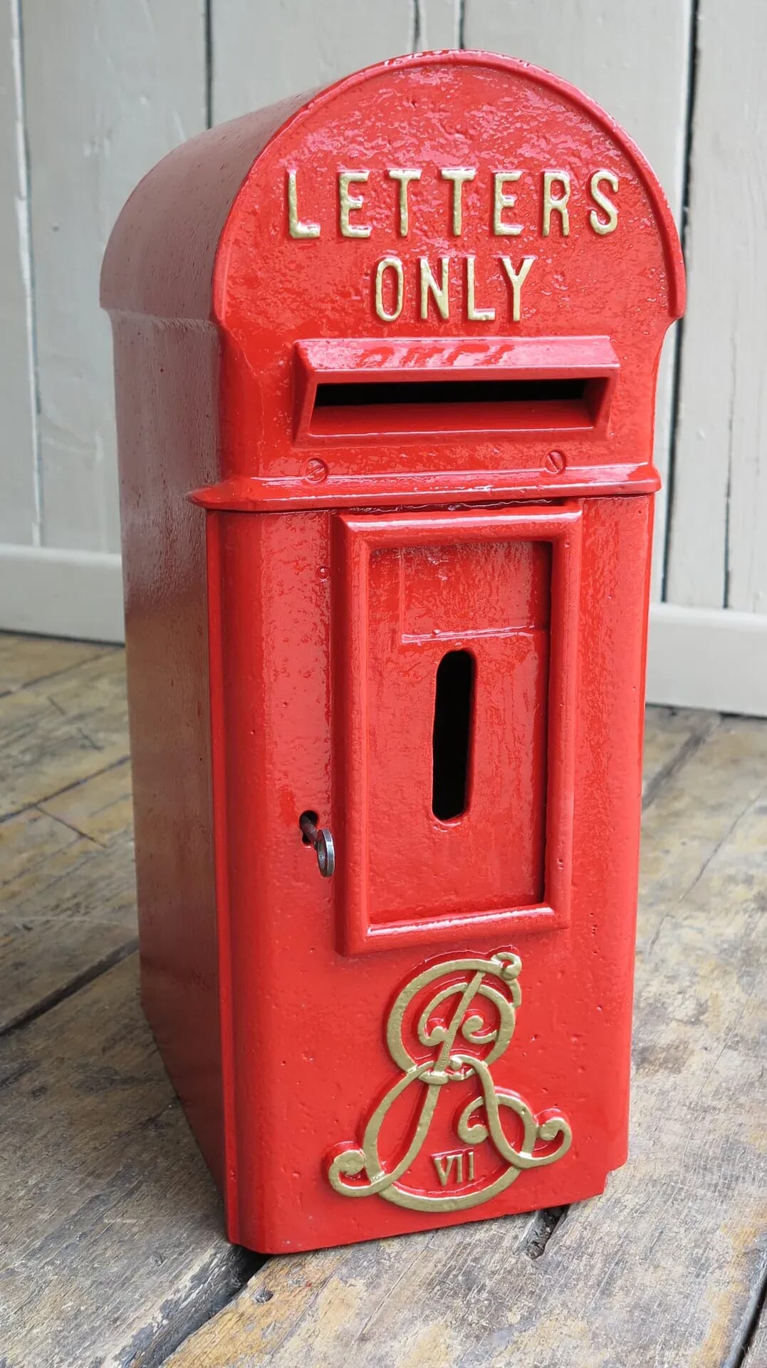 Edward 7th Cast Iron Pole Mounted Letter Post Box - 8213