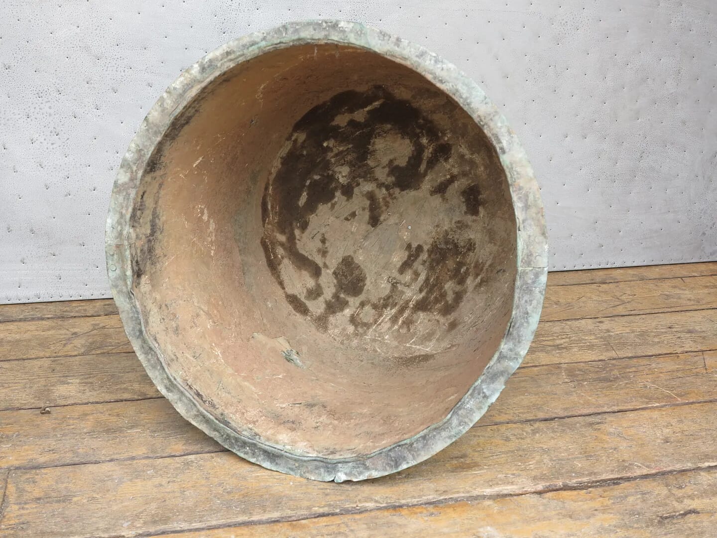 Original Large Antique Victorian Copper Planter or Pot