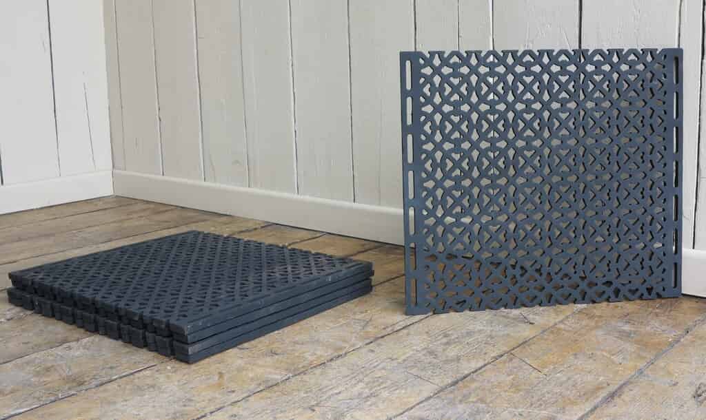 Large Gothic Cast Iron Floor Grilles