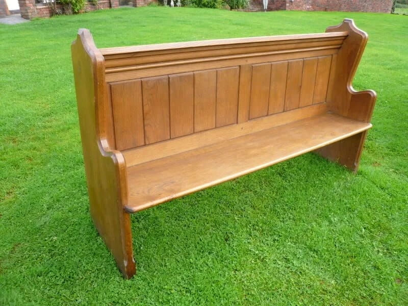 Oak Choir Pew - 65 1/2" Long - 3467