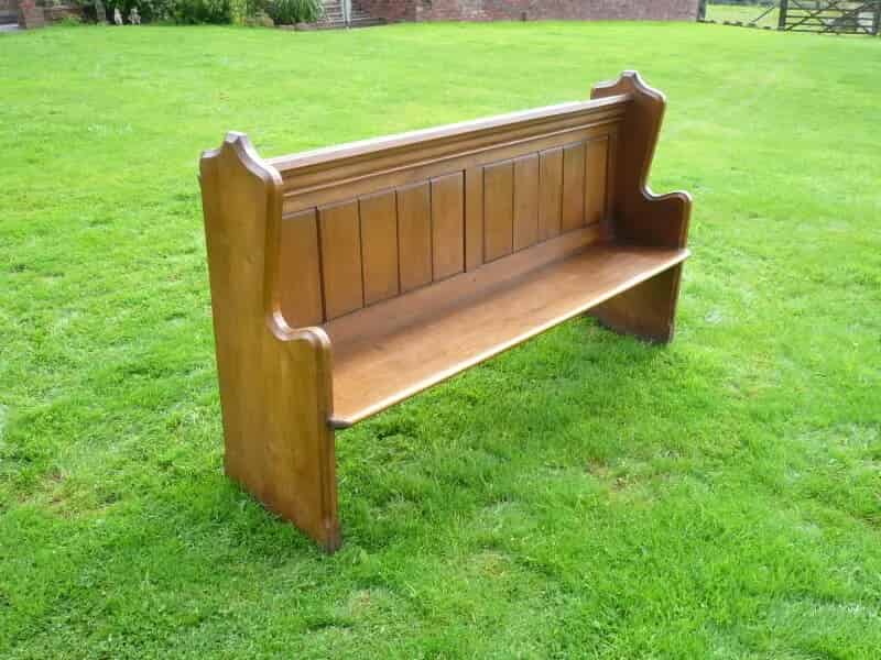 Oak Choir Pew   - 65 1/2" Long