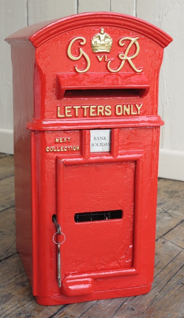 Original George 6th Pole Mounted Cast Iron Post Box - 8152