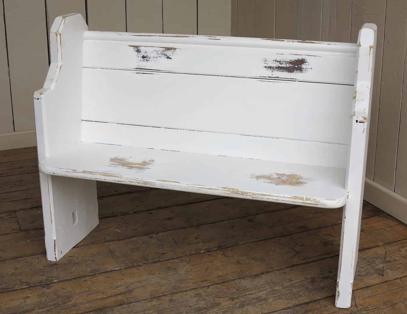 Hand Painted Antique Reclaimed Church/Chapel Pew
