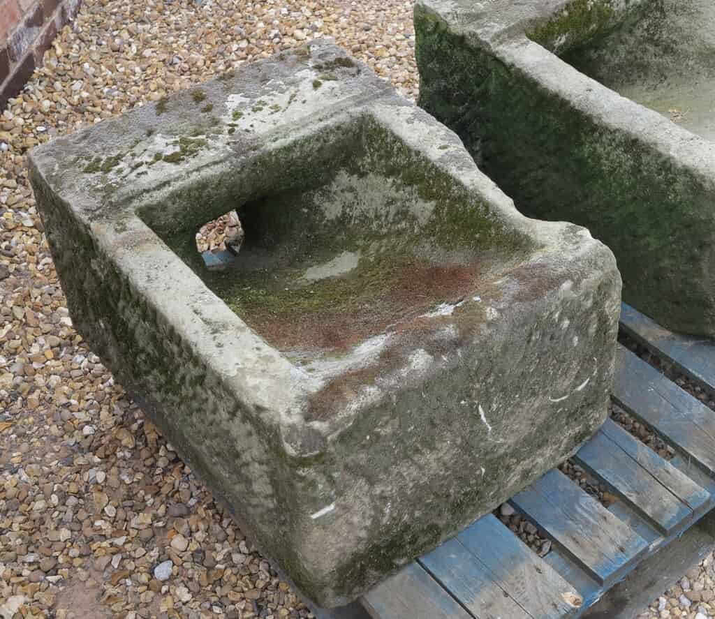 Antique Hand Carved Stone Rainwater Hopper or or Gulley Trough at UKAA