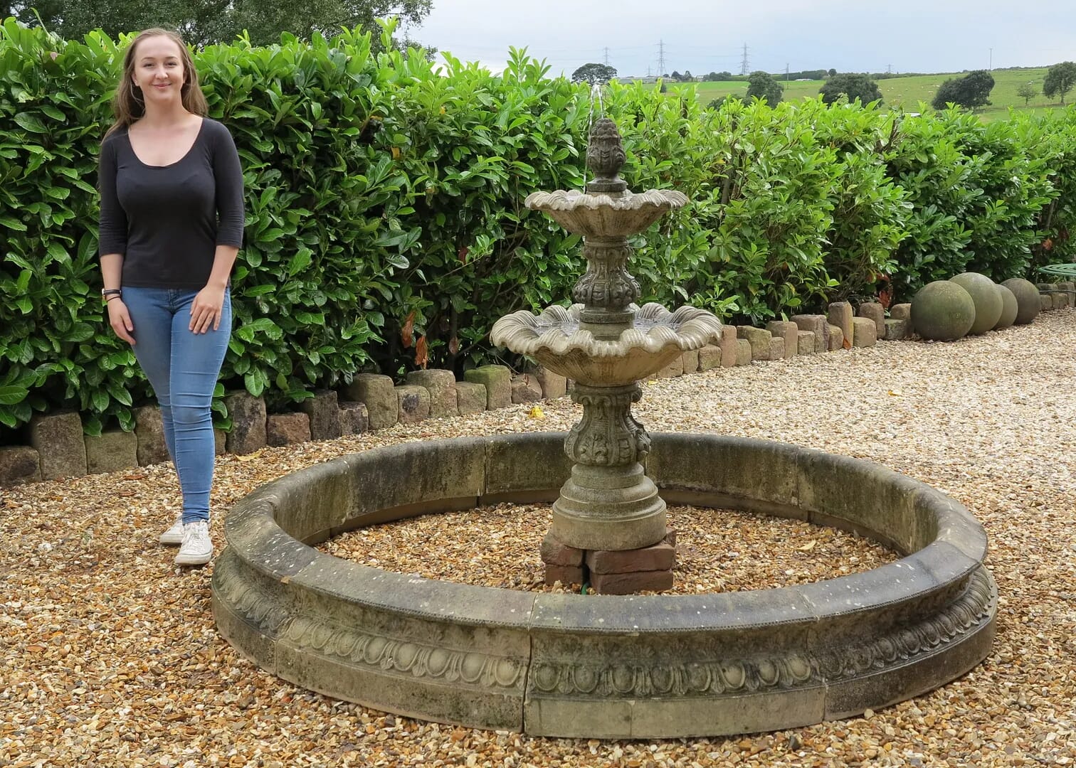 Cast Stone Haddonstone Garden Napoli Water Fountain - 8292