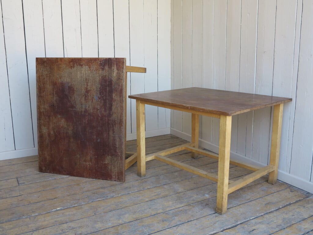 Reclaimed Old School Science Laboratory Wooden Tables - 8374