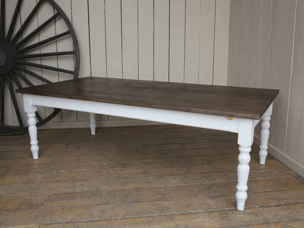 Handmade Plank Top Farmhouse Kitchen Table 