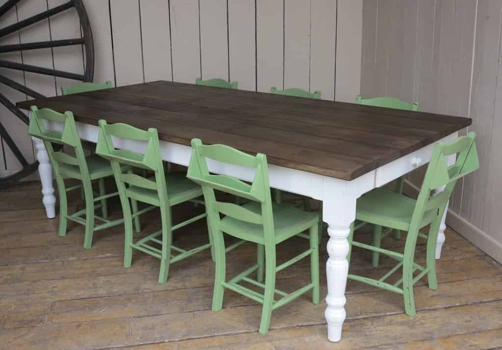 Handmade Farmhouse Kitchen Table with Drawer
