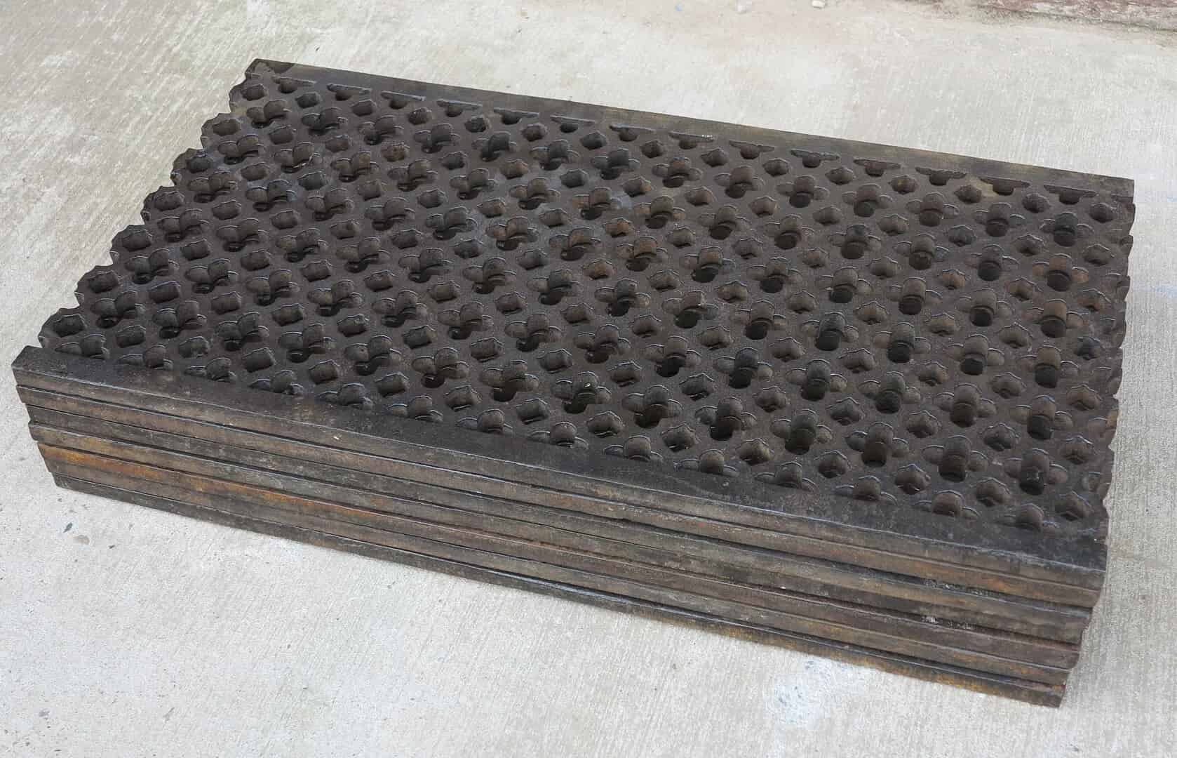 Victorian Gothic Rare Cast Iron Church Floor Grilles