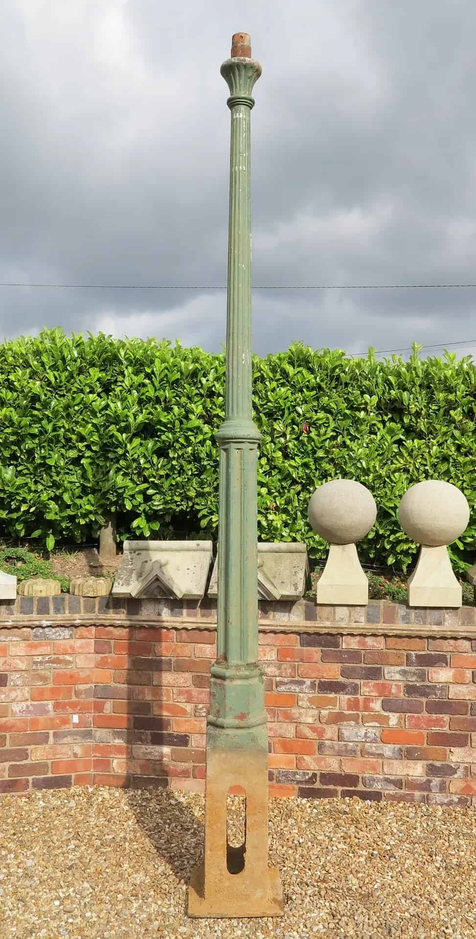 Reclaimed Antique Outdoor Cast Iron Lamp Post