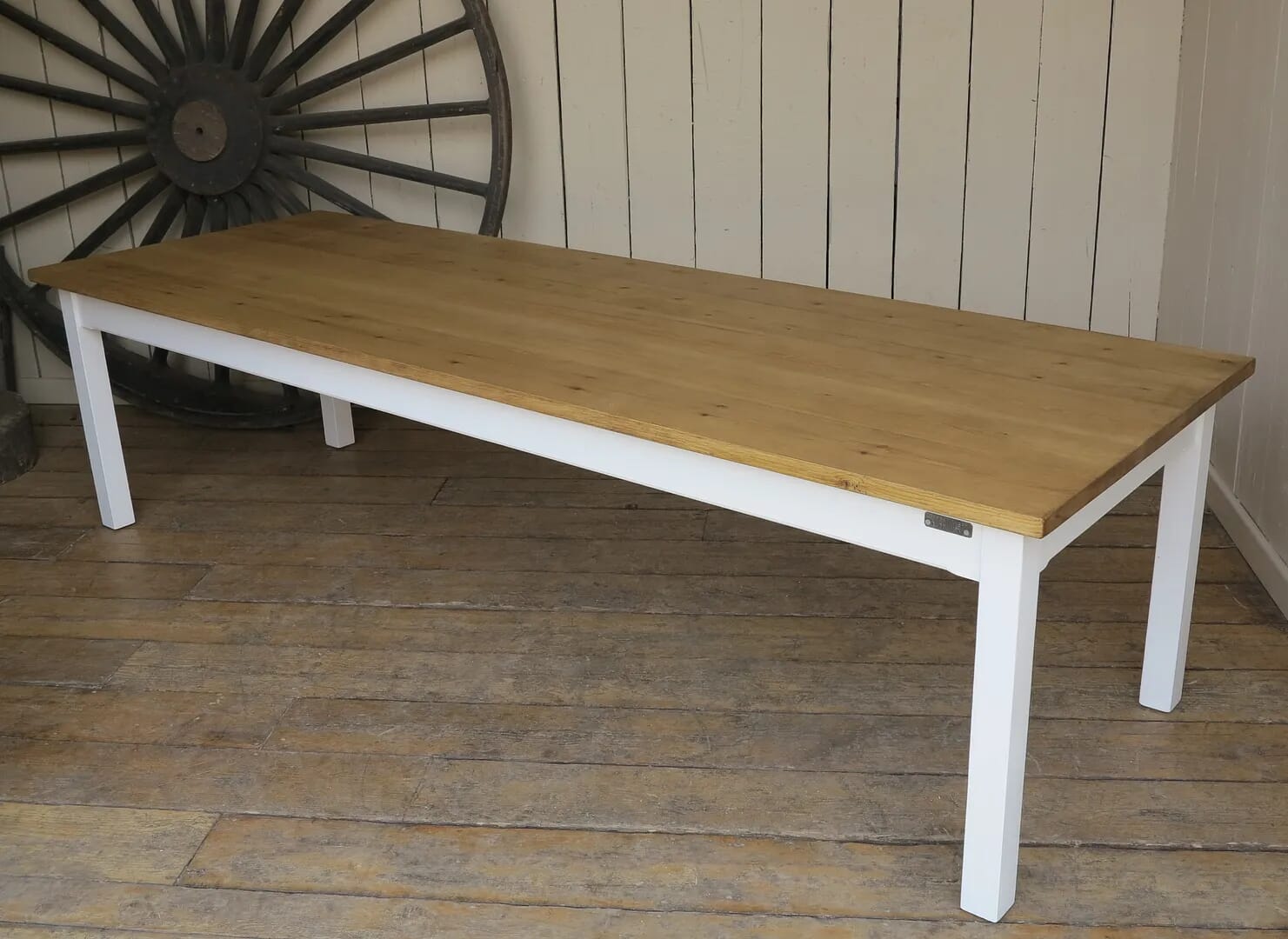 Large Wooden Plank Top Kitchen Dining or Table - D1299
