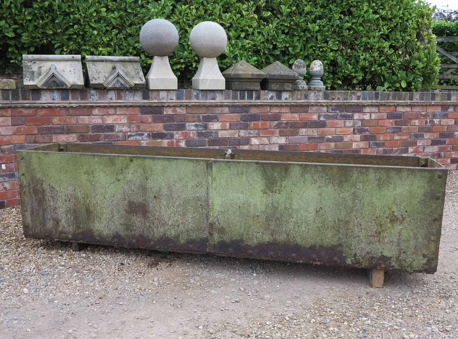 Antique Cast Iron Garden Trough or Planter