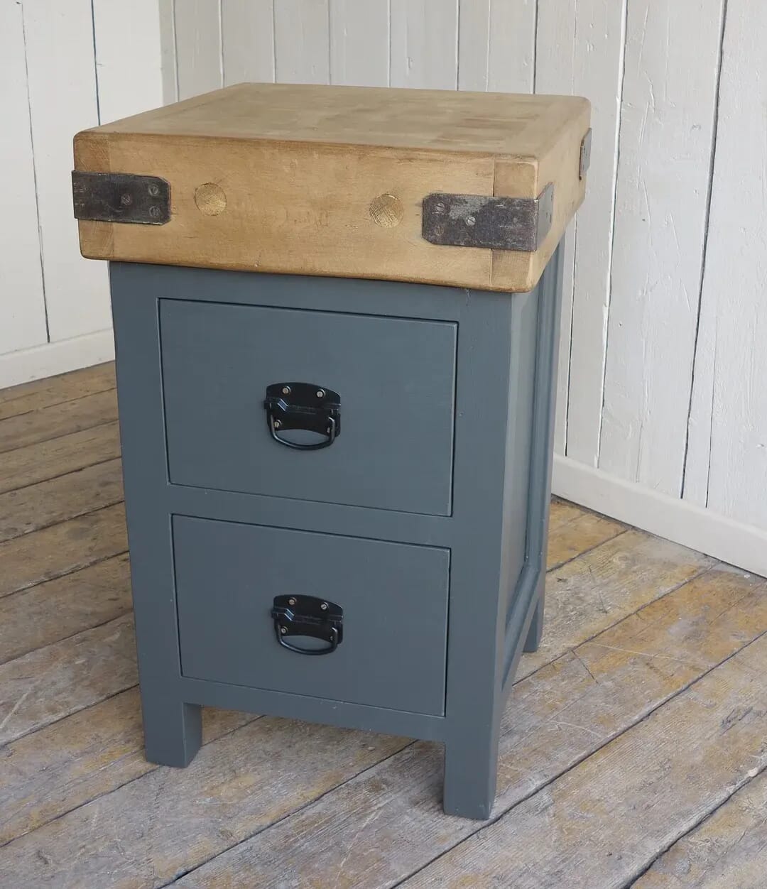 Bespoke Butchers Block Base with Original Top - D1320